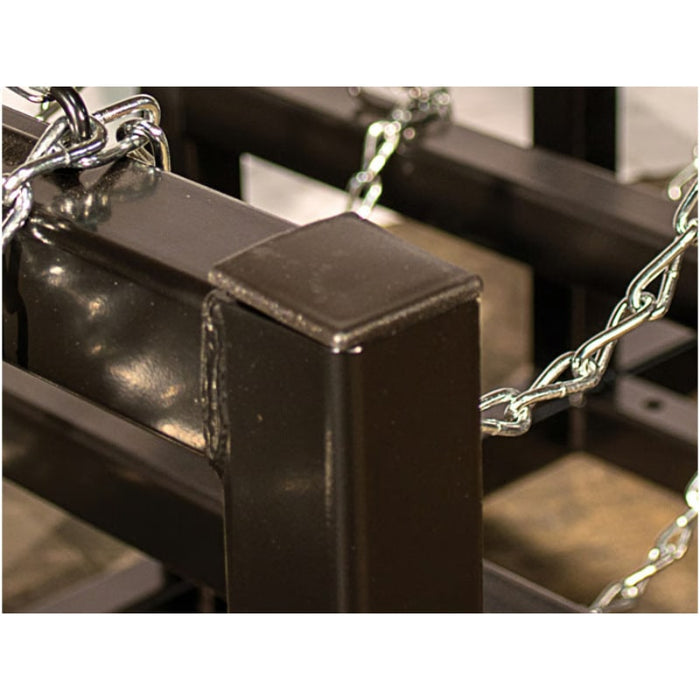 Justrite Gas Cylinder Barricade Rack, 15 Cylinder Capacity, 5 Wide by 3 Deep - 35178 Tube Cap