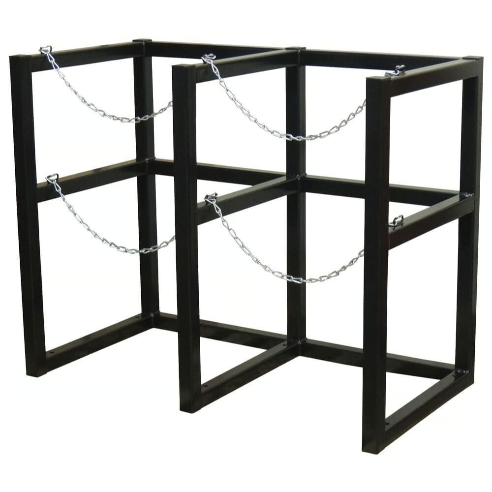 Justrite Gas Cylinder Barricade Rack, 2 Cryogenic Cylinder- 22 Inch in ...