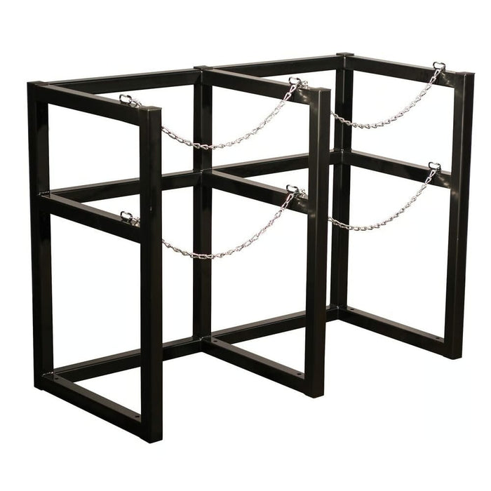 2 Cylinder Rack Justrite Gas Cylinder Barricade Rack, 2 Cryogenic Cylinder- 22 Inch in ...