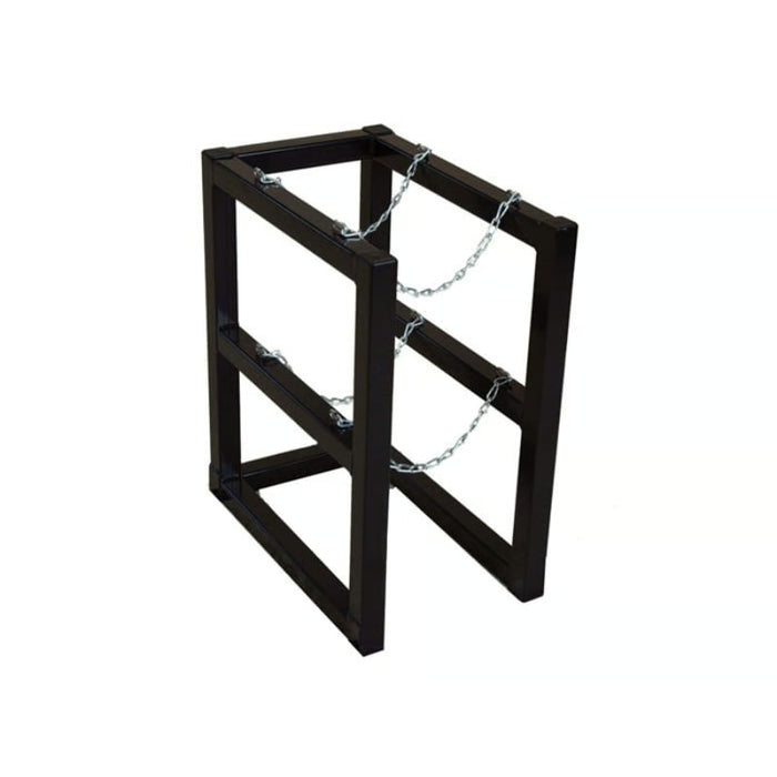 2 Cylinder Rack Justrite Gas Cylinder Barricade Rack, 2 Cylinder Capacity, 1 Wide by 2 ...