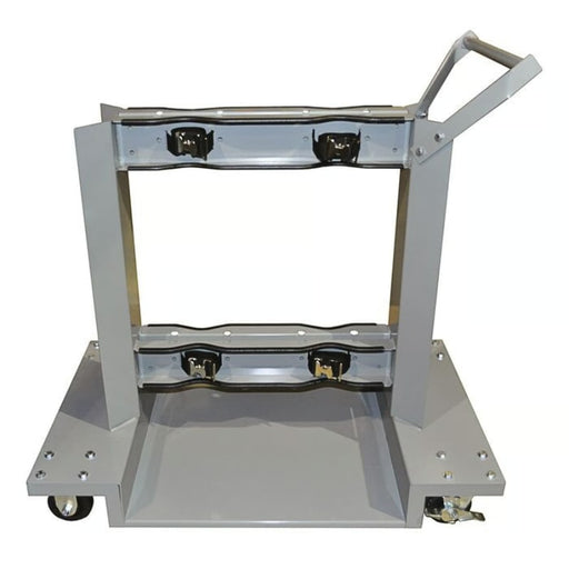 Justrite Gas Cylinder Cart, 4 Cylinder Capacity - 35056 Body Side Profile