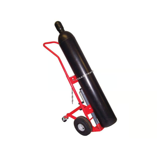Justrite Lift-and-Load Single Cylinder Hand Truck - 35054 with Gas Cylinder