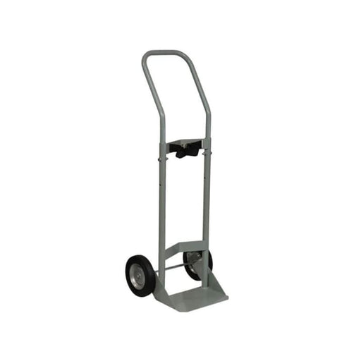 Justrite Single Cylinder Hand Truck, 8" Semi-Pneumatic Wheels