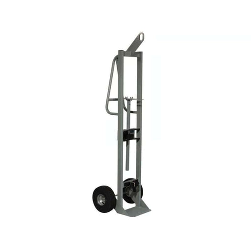 Justrite Single Cylinder Hand Truck With Hoist Ring, 10.5" Pneumatic Wheels - 35016