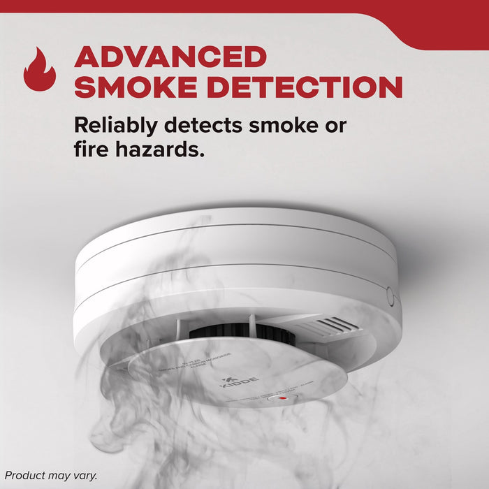 Kidde DETECT Hardwired with 10-Year Backup Battery Smoke Alarm - Model 20SA10-CA Advanced Smoke Detection Feature