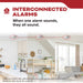 Kidde DETECT Hardwired with 10-Year Backup Battery Smoke Alarm - Model 20SA10-CA Interconnected Alarms Feature