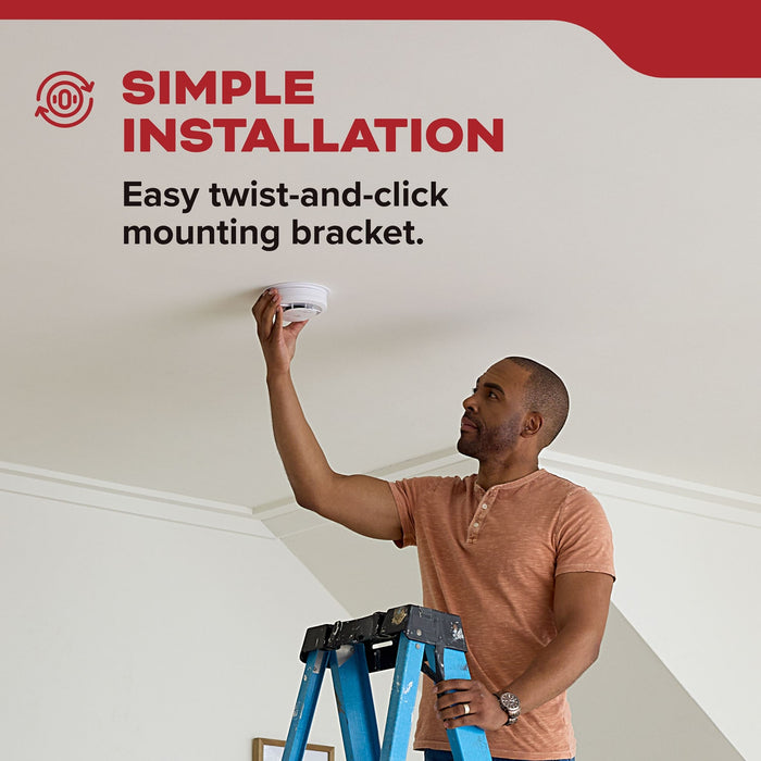 Kidde DETECT Hardwired with 10-Year Backup Battery Smoke Alarm - Model 20SA10-CA Simple Installation Feature