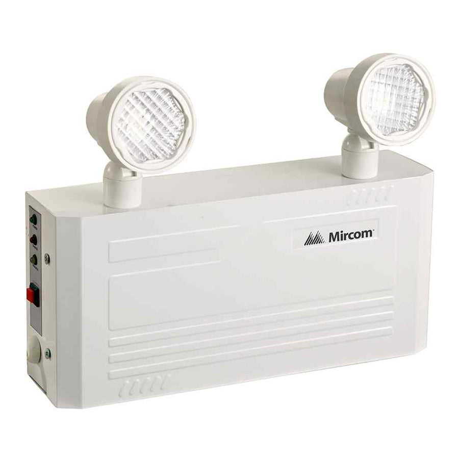 Mircom 6V 36W Emergency Battery Backup Unit with 2x2W LED Heads - EL ...