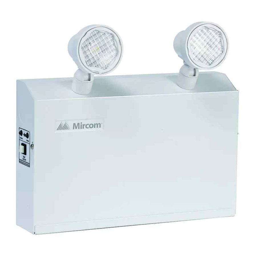 Mircom Emergency Battery Backup Unit with 2x2 W LED Heads — Safety Plus Pro