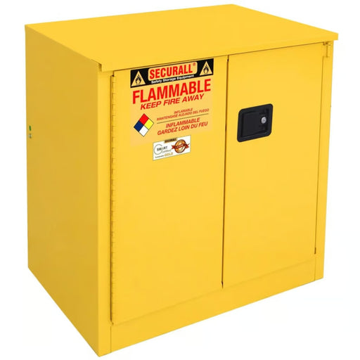 Securall 30 Gallon Flammable Storage Cabinet, Self-Close Self-Latch Sliding Door - A231 Body