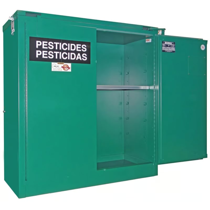 Securall 30 Gal. Pesticide Storage Cabinet Self-Latch Safe-T-Door ...