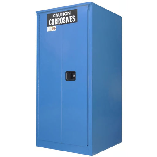 Securall 60 Gallon Acid/Corrosive Storage Cabinet, 2 Shelves, 2 Door Self-Close Self Latch Sliding Door - C260