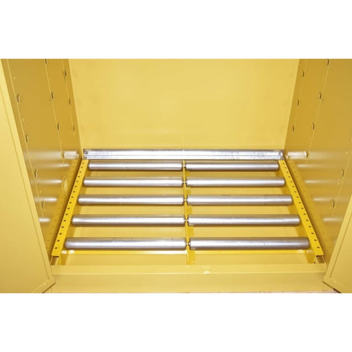 Securall 60 Gallon Drum Storage Cabinet, Self-Close Safe-T-Door - V360 Body Inside Roller