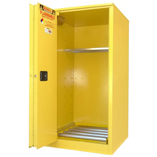 Securall 60 Gallon Drum Storage Cabinet, Self-Close Sliding Door - V260