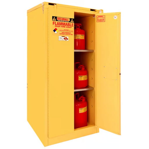 Securall 60 Gallon Flammable Storage Cabinet, Self-Close Self-Latch Safe-T-Door - A360