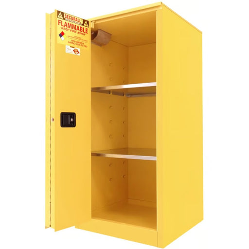 Securall 60 Gallon Flammable Storage Cabinet, Self-Close Self-Latch Sliding Door - A260