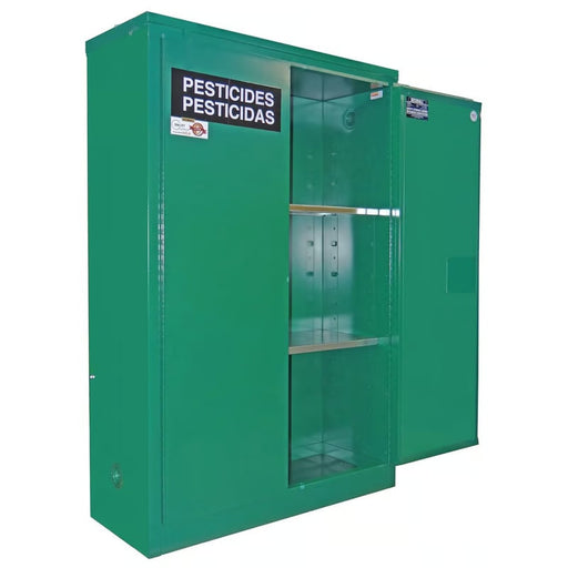 Securall 60 Gallon Pesticide Storage Cabinet, Self-Latch Standard 2-Door