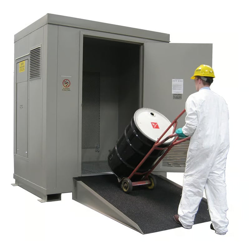 Containment Locker Securall Hazmat Locker w/ Damage Limiting Construction Panel - B600X ...