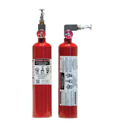 Strike First 2.5 LB ABC Automatic Multi-Purpose Vertical Mount Fire Extinguisher Body Standing Up
