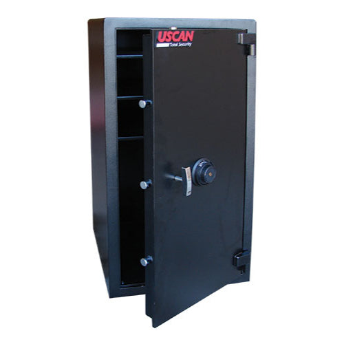 USCAN B-Rated B4020-C Burglary Safe with Mechanical Lock Door Open with Three Shelves