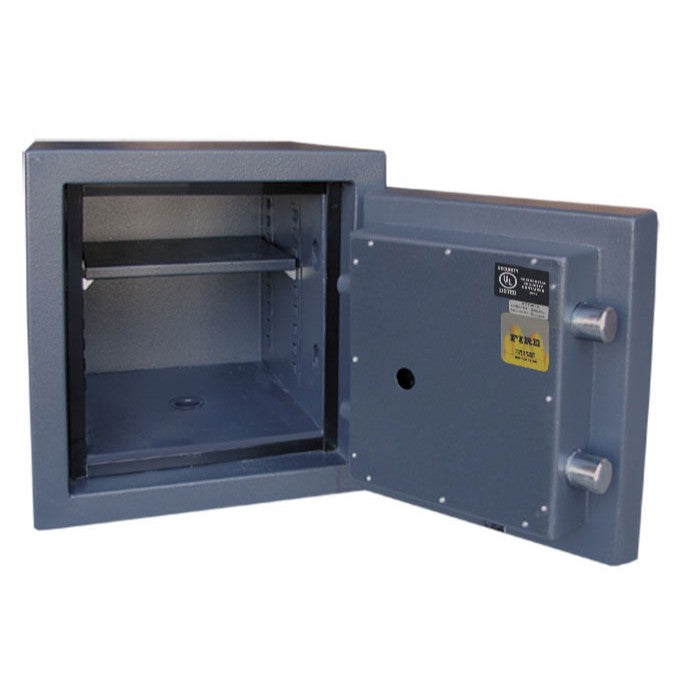 USCAN FB Series FB1413-E Fire and Burglary Safe with Electronic Keypad Door Open Single Shelf
