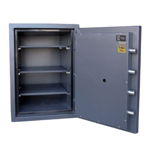 USCAN FB Series FB3020-E Fire and Burglary Safe with Electronic Keypad Door Open Multishelves