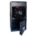 USCAN FL3920-EE Depository Safe with Electronic Keypad Door Open Front Angle