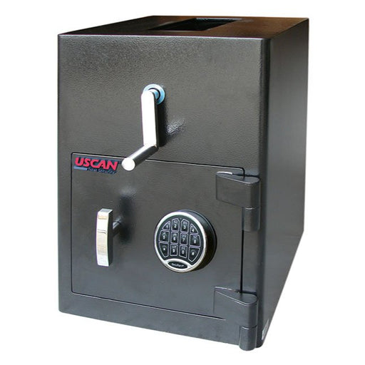 USCAN RH2014-E Depository Safe with Electronic Keypad Door Close