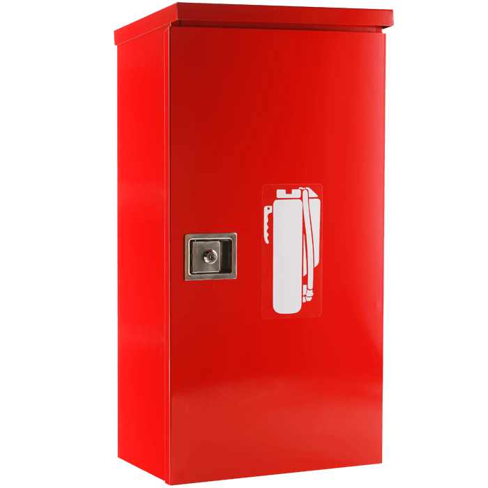 Nosredna 10 LB Heavy Duty Outdoor Fire Extinguisher Cabinet - Red
