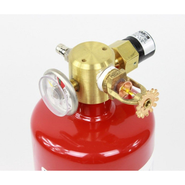 Incontrol Systems Inc 12 LB Fm200 Automatic Clean Agent Fire Extinguisher Class A & C 278 Cuft Class B 278 Cuft C/W Pressure Switch