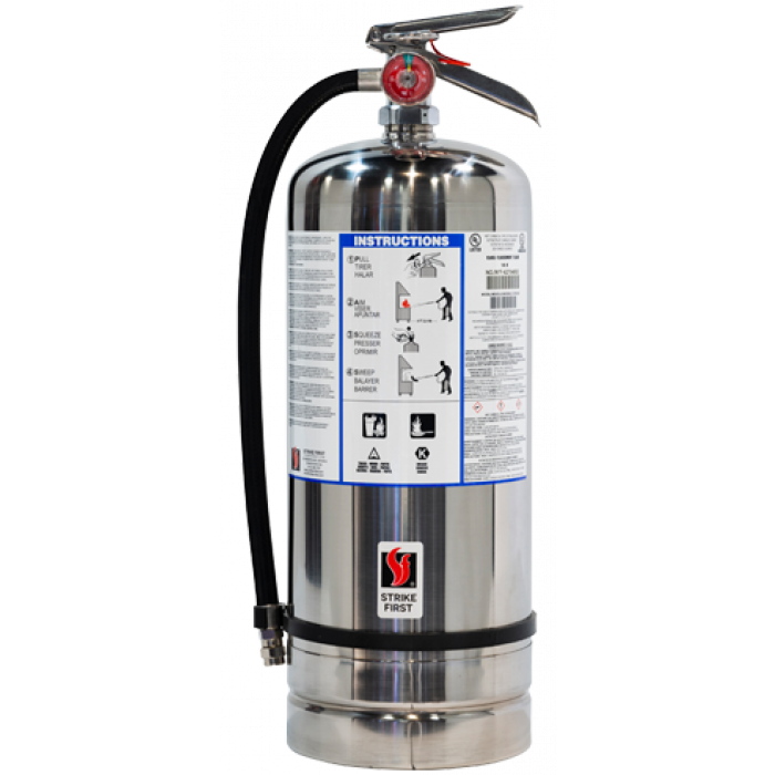 Strike First 6 L K Class Wet Chemical Fire Extinguisher