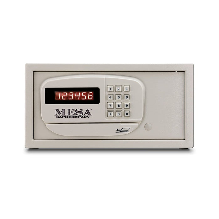 Mesa Hotel Safe w/ Card Swipe MH101E-WHT-KA - Keyed Alike - White